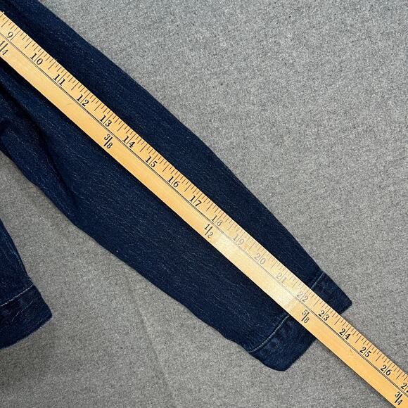 Women with Control My Wonder Denim Fitted Crop Jacket Indigo Size Medium - Picture 7 of 13
